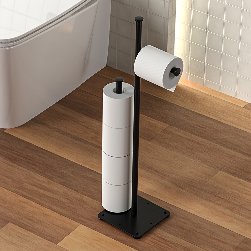 Toilet Paper Holder Stand Freestanding Tissue Holders - Temu