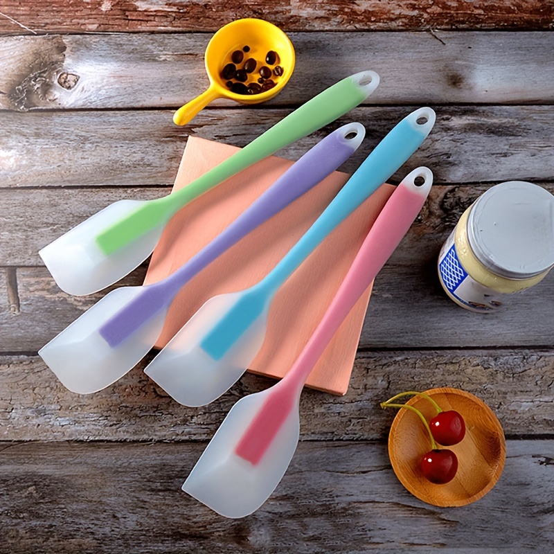 1PC Chocolate Cake Batter Scoop Silicone Cupcake Spatula With