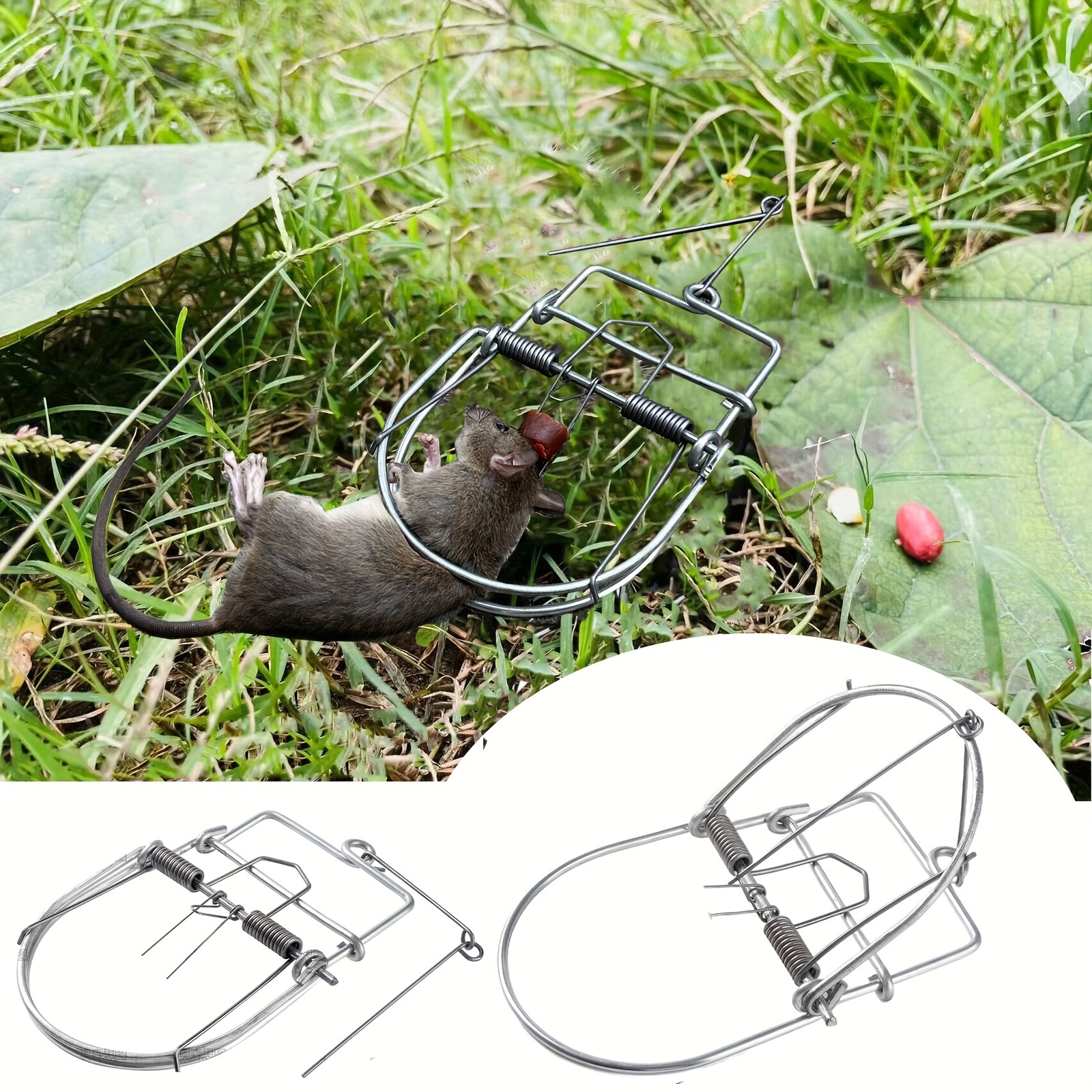 Mouse Trap, Reusable Live Rat Trap, Animal Friendly Mouse Catcher For  Indoor And Outdoor, Home, Kitchen, Garden(2pcs)