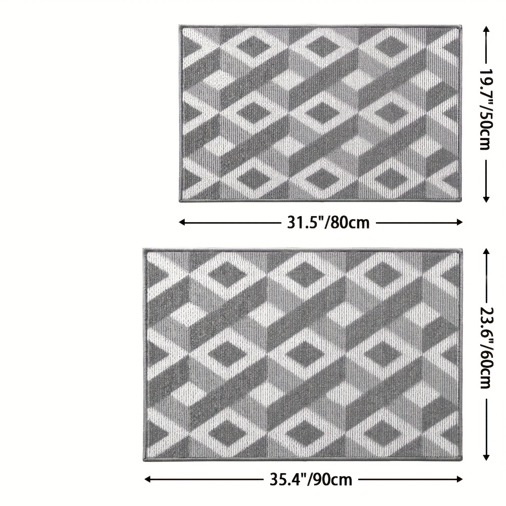 1pc Alfombra De Interior Para La Entrada, Alfombras De Puerta Interior,  Alfombra De Puerta Antideslizante De Perfil Bajo Y Absorbente Lavable Para  La Entrada, Garaje, Patio - Temu