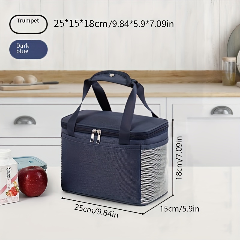Insulated Lunch Bag, Insulation Bento Pack, Aluminum Foil Rice Bag, Meal  Pack, Ice Pack, Student Bento Lunch Handbag, Insulation Bag, Lunch Box Bag  - Temu