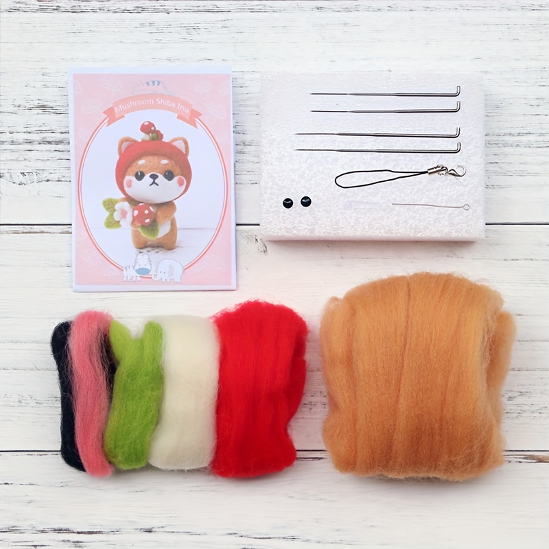Wool Needle Felting Kit For Beginner Starers Animal - Temu
