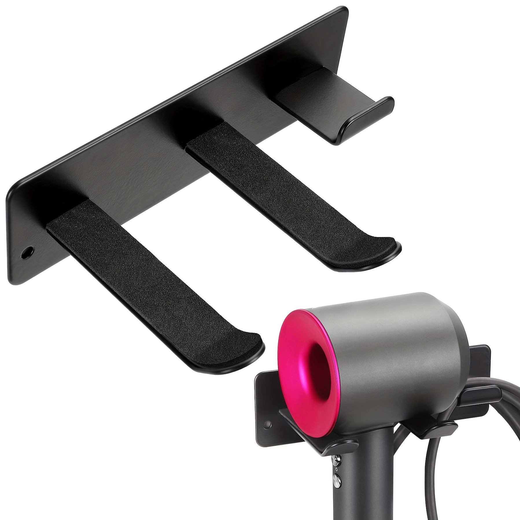 LandHope Stainless Wall Mounted Stand Hair Dryer Holder Compatible with  Dyson Supersonic Hair Dryer