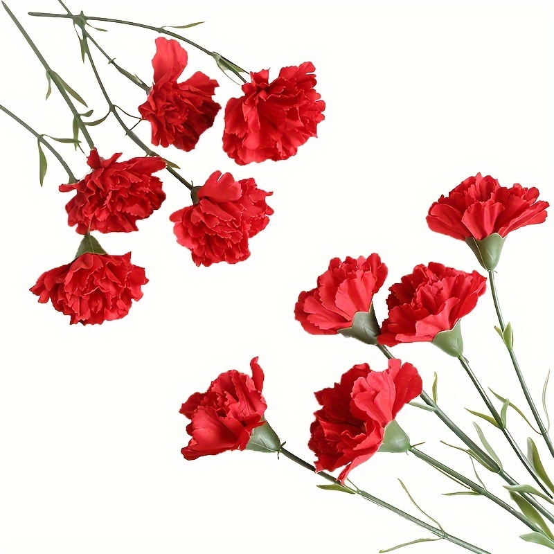 Artificial Carnation Flower,outdoor Uv Resistant No Fade