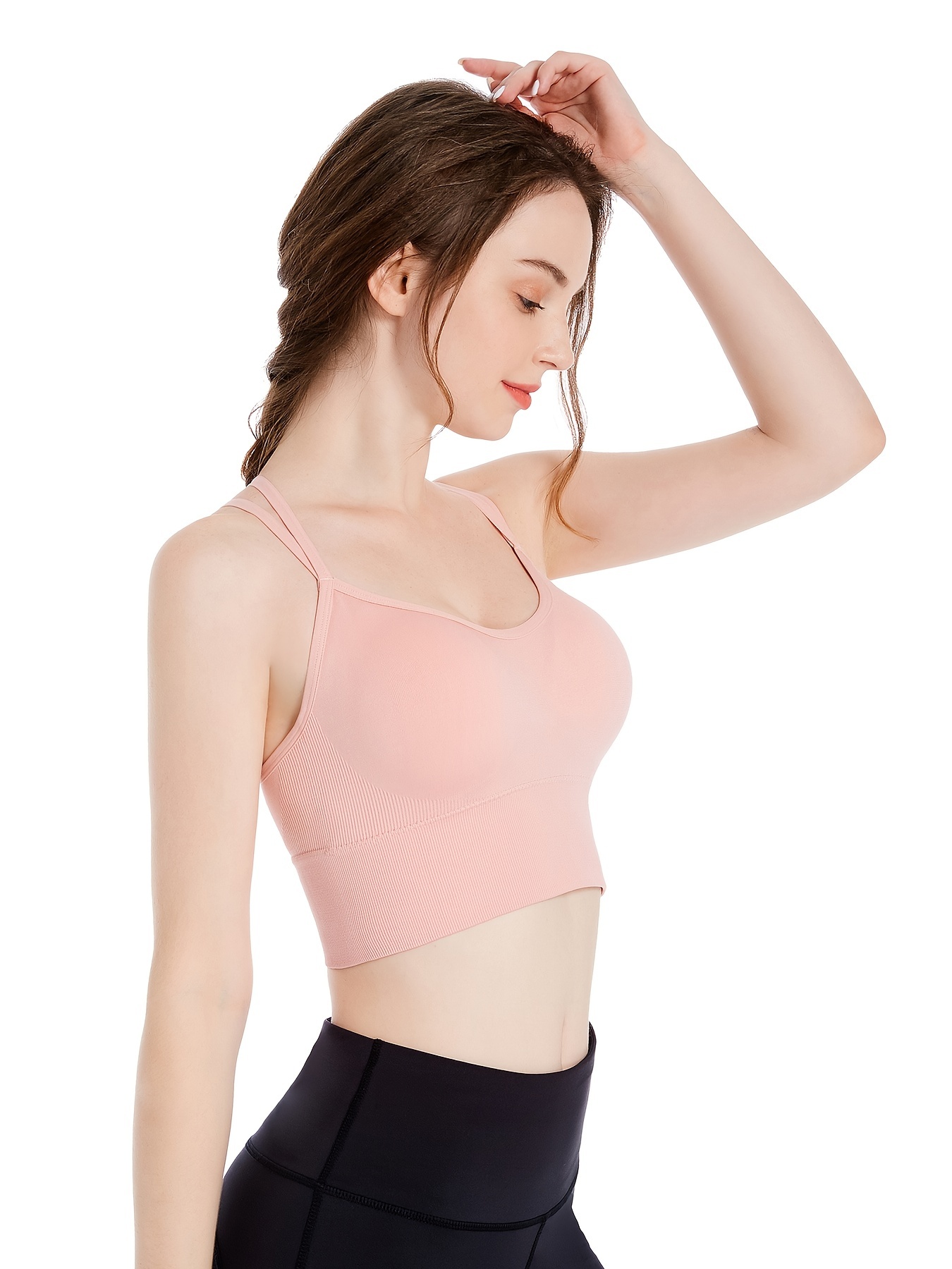 Backless Sports Bra For Women Gym Quick Dry Fitness Top Shockproof
