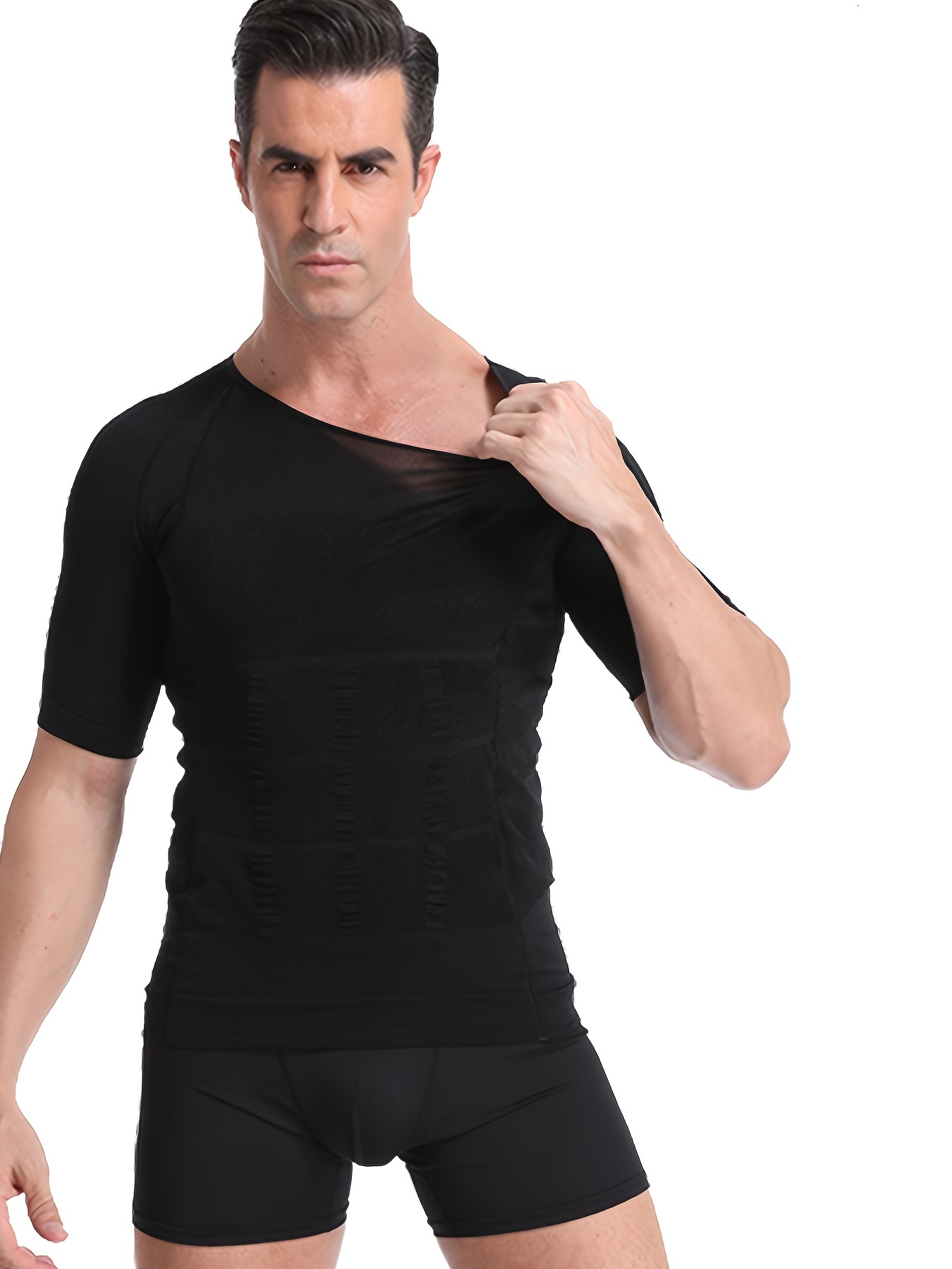 Men's Compression Slimming Shaper Shirt - Temu Austria