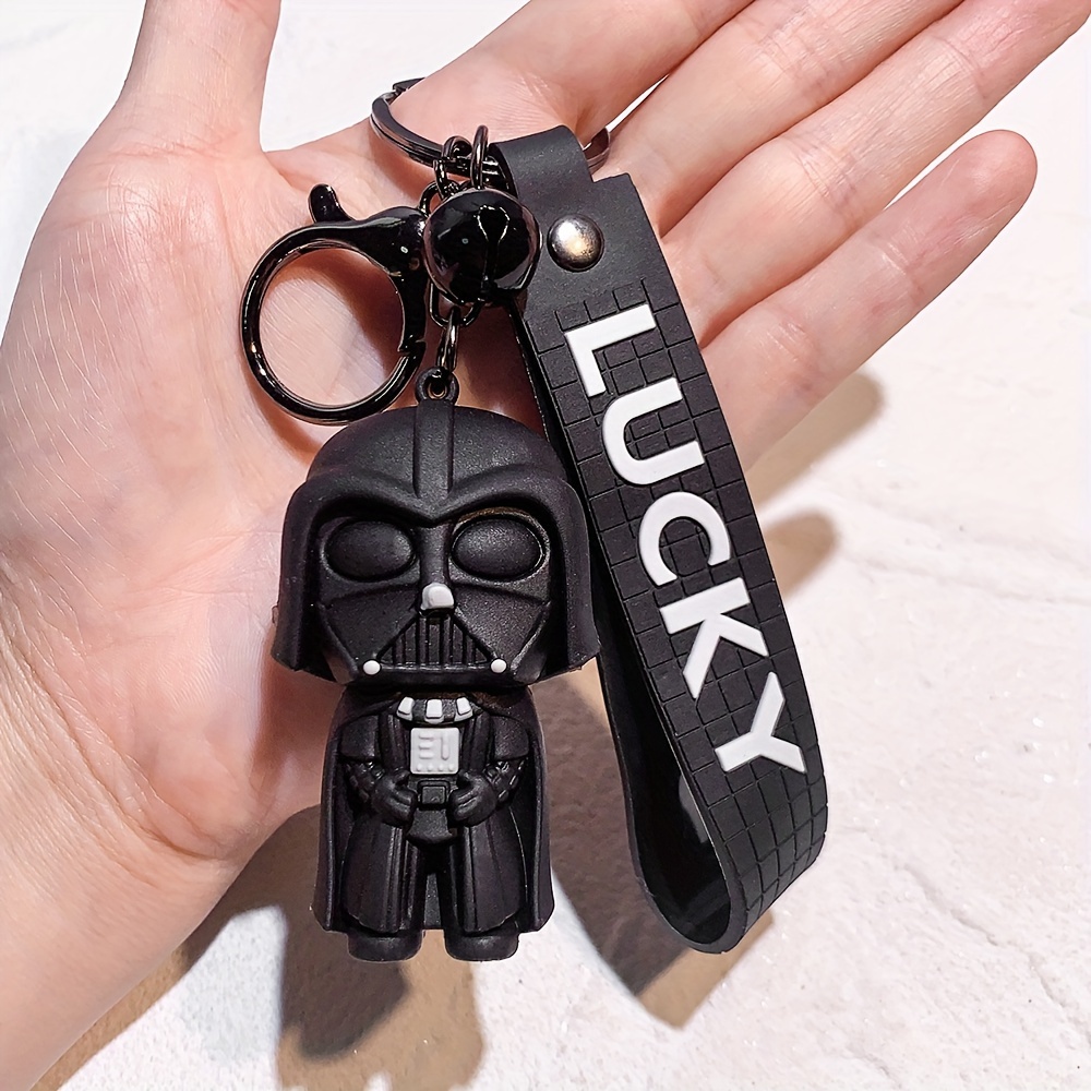 Portachiavi Star Wars per bambini Darth Vader ciondolo portachiavi in  Silicone Disney Cartoon Anime Figure portachiavi per accessori per borse