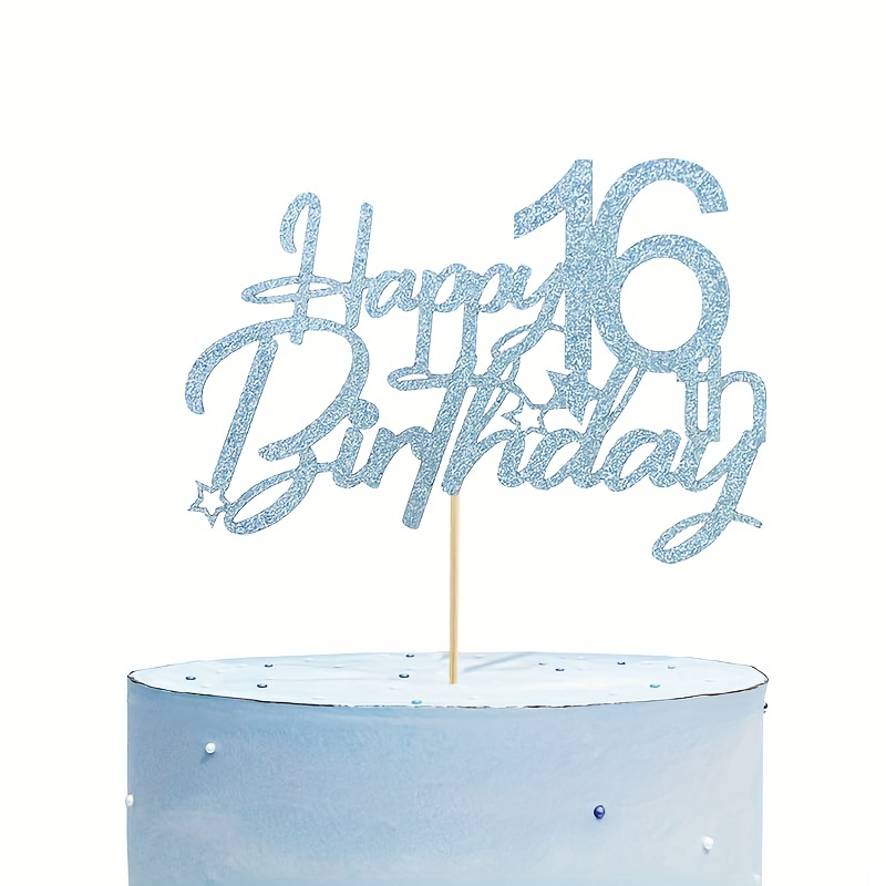 1pc 11 21 Anni Happy Birthday Cake Topper Inserti Torte - Temu Italy