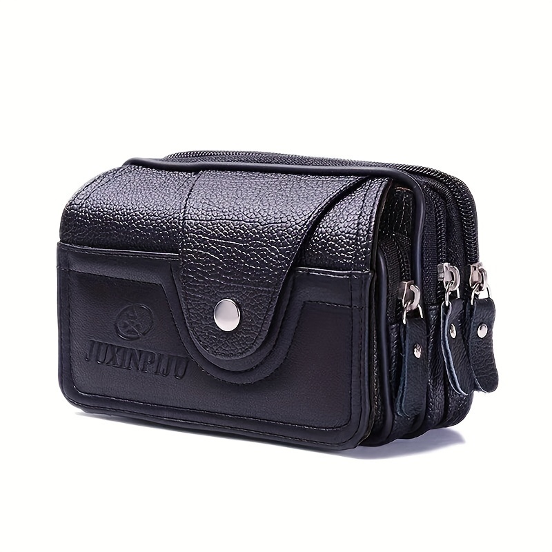 1pc Business Body Belt Phone Pouch, Men's Middle-aged Multi-functional Waist Bag