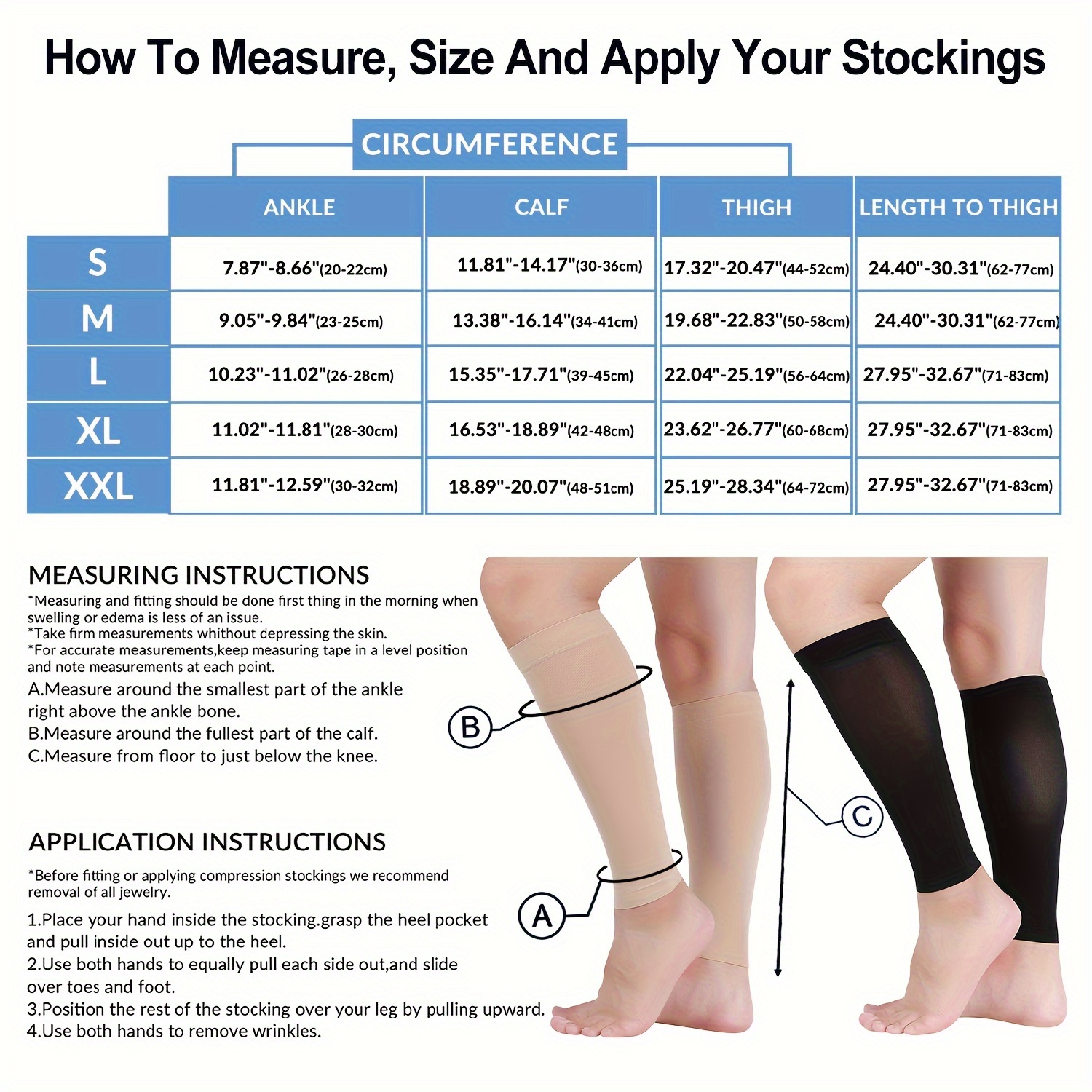 Unique Bargains Compression Sleeve Footless Compression Sleeve For Women  Nylon 2 Pair : Target