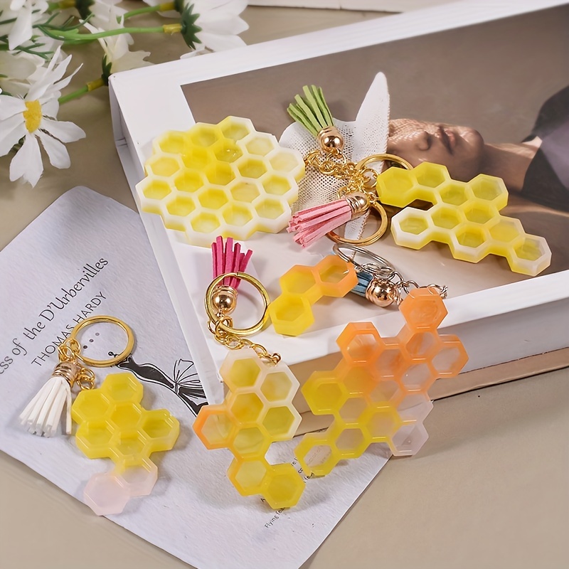 Honeycomb Bee Jewelry Silicone Mold, Resin Crafts