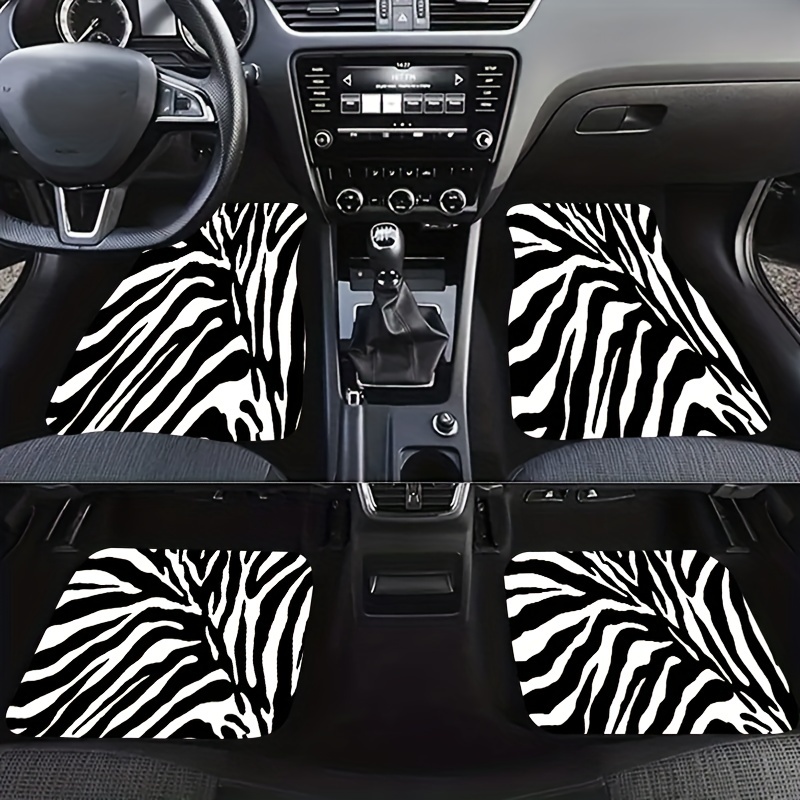 Zebra-Druck, Auto Fußmatten vorne, nach Maß, Geschenk, Auto Zubehör,  Autozubehör, Auto Matte, Auto Dekor, Frontmatten - .de