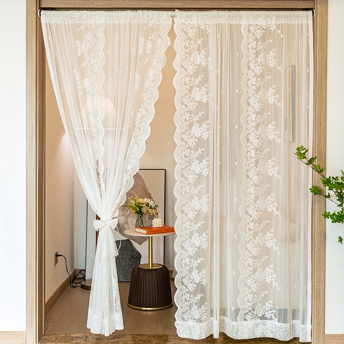 Acquista Tende bianche Tende trasparenti moderne in tinta unita per  soggiorno Camera da letto Balcone Tende trasparenti per finestre  Decorazioni per matrimoni