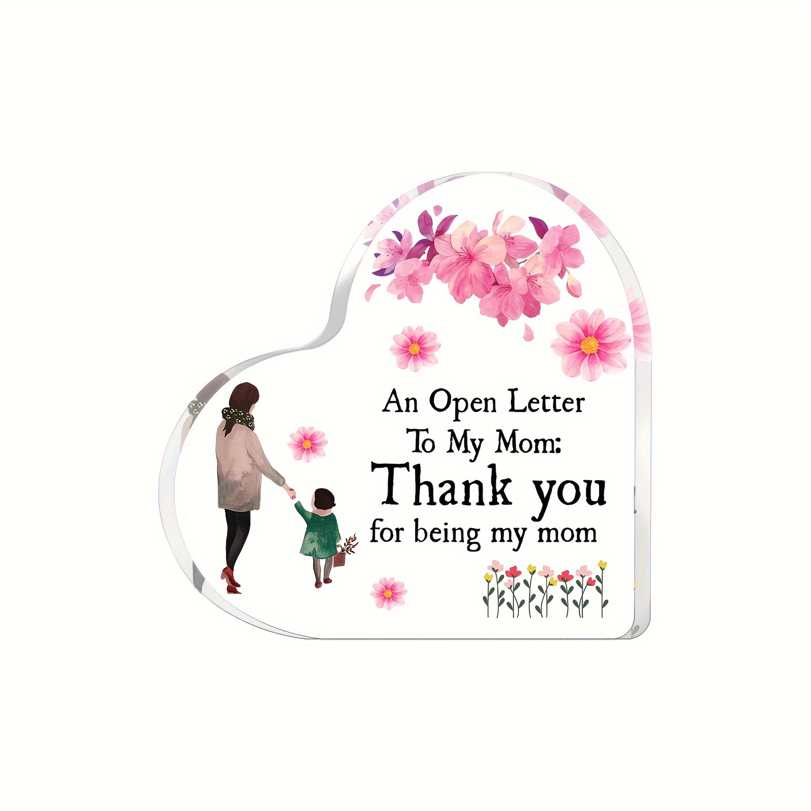 Acrylic Puzzle Plaque thank You Mom Gifts From Daughter For - Temu