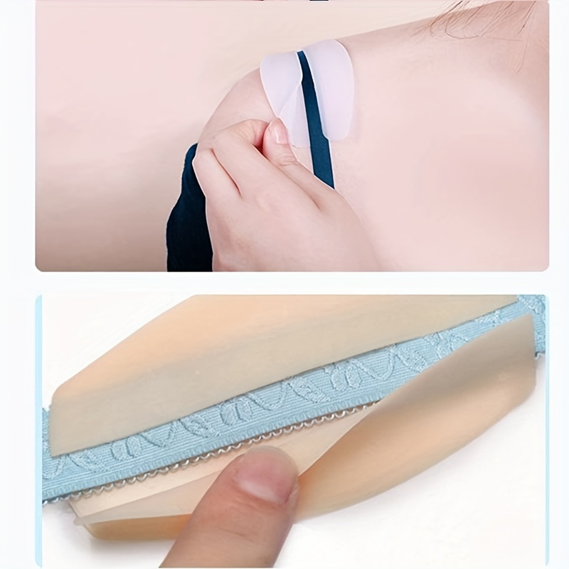 Women's (pair) Silicone skin color Bra Strap Pain Relief Cushions Pad  Holder/Comfortable Non-slip Shoulder Pads pack of 2