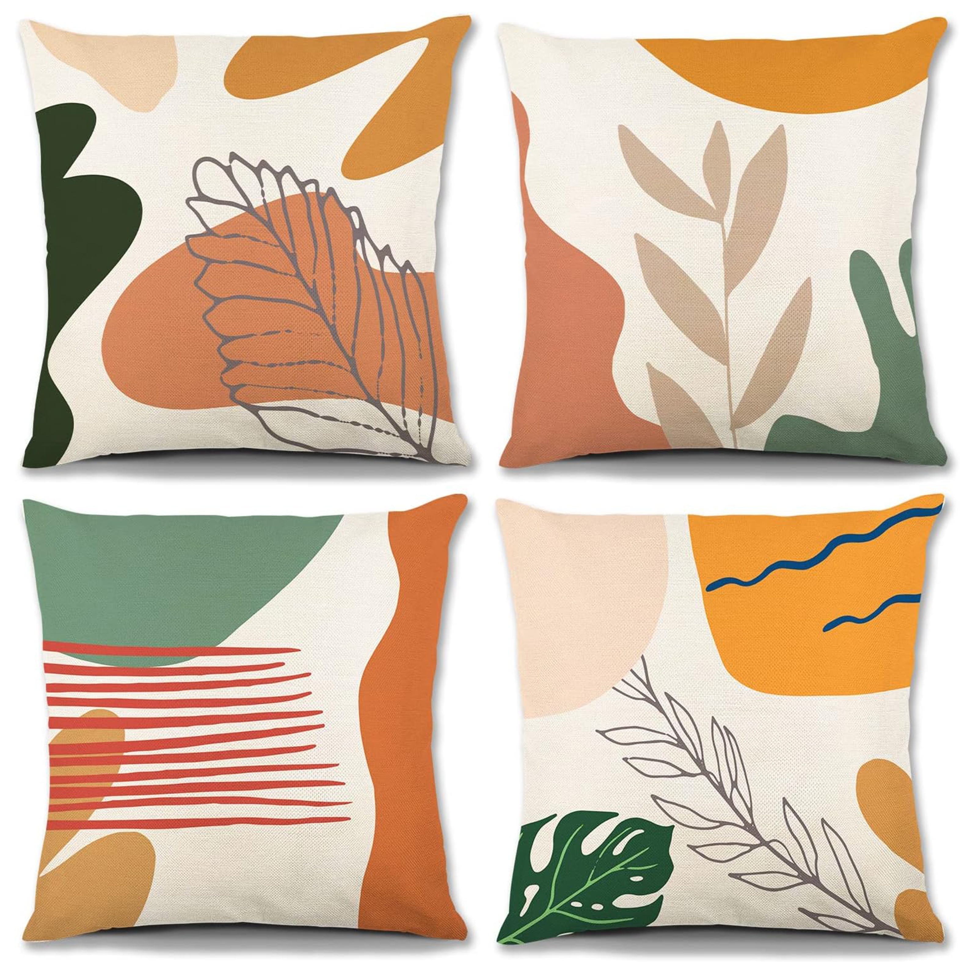 4pcs, Abstract Pillow Covers16x16in/18x18in/20x20in Tufted Century Modern  Throw Pillows Textured Aesthetic Pillow Cases Bohemian Boho Pillows Deco