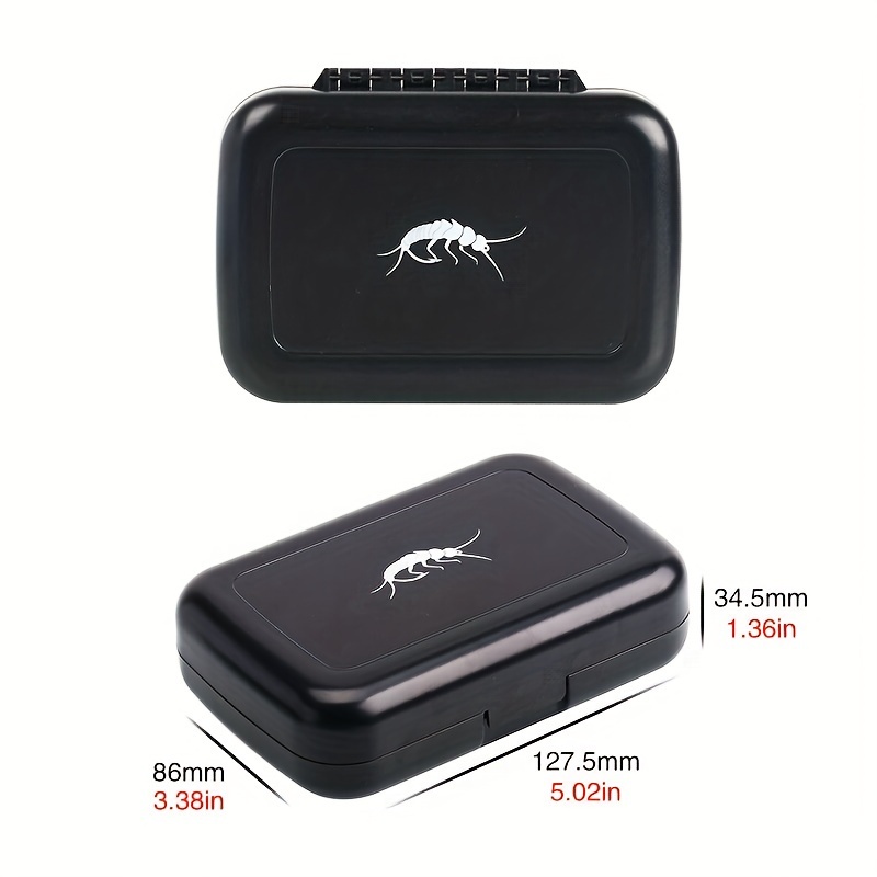 Portable Waterproof Fishing Accessories Box Double Sided Fly - Temu