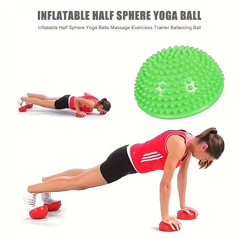 Inflatable Balance Pad For Yoga Massage And Fitness - Temu