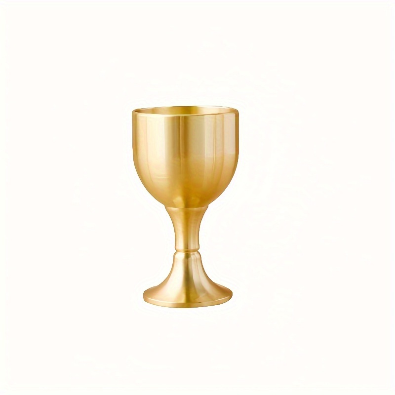 Brass Wine Glass Restaurant High foot Wine Glass Desktop Red - Temu