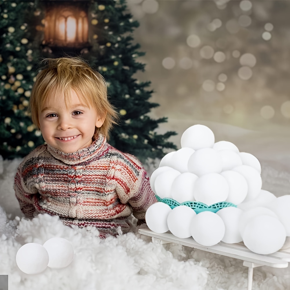 20PCS Fake Snowballs for In Indoor Snowball Fight Set 2Inch Artificial  Snowballs for Indoor & Outdoor Realistic White Plush Snowballs Christmas  Snow Decorations Winter Family Games Balls