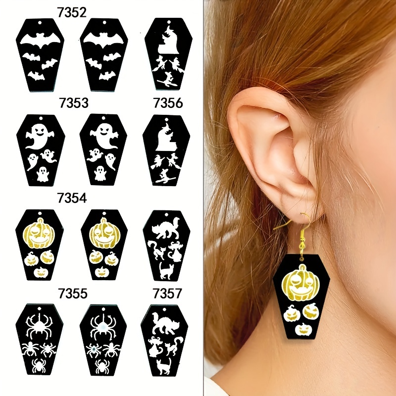 Halloween Earrings Ghost Resin Earrings Molds Silicone Epoxy Resin Molds