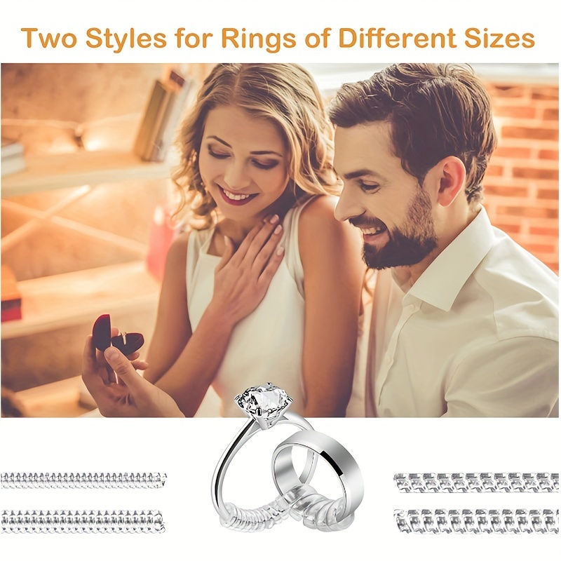 Brand New 12pcs Invisible Ring Size Adjuster, Ring Reducer For Loose Rings, Ring  Size Adjuster For Any Rings, Ring Guards For Wedding Rings, Ring Sizer With  Jewelry Polishing Cloth