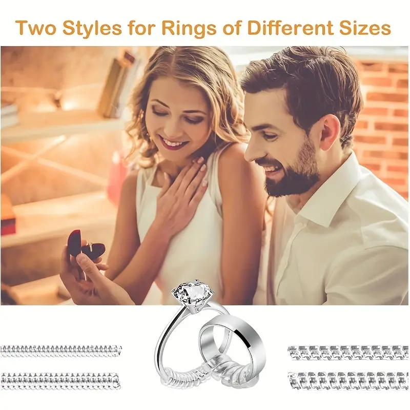 Ring Size Adjuster Kit 2 Styles 12 Sizes Ring Size Reducer - Temu