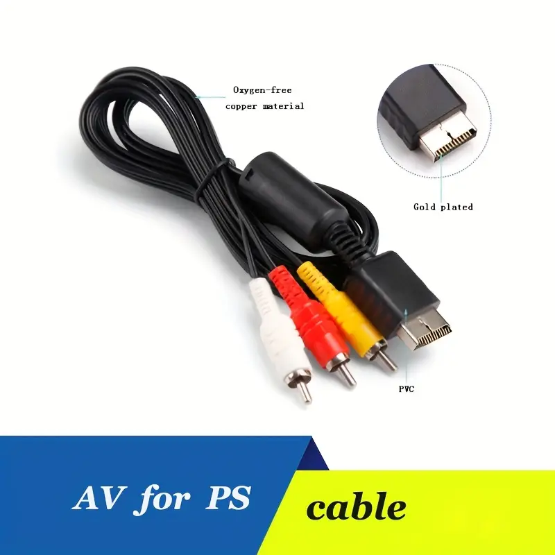 Ps/ps1/ps2/ps3 Host Av Video Cable Rgb High Definition - Temu