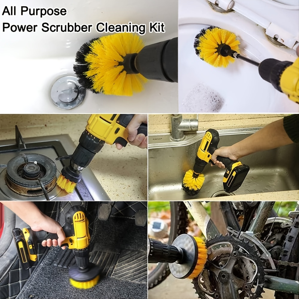 5 Pack Set Spazzole Trapano Power Scrubber Kit Pulizia - Temu