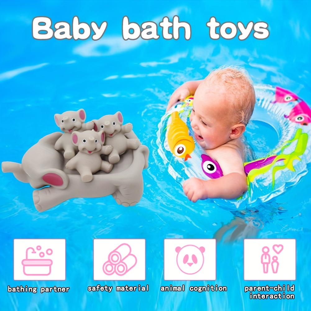 Bath Toys For Toddlers Age 1 2 3 Year Old Girl Boy, Preschool New Born Baby  Bathtub Water Toys, Durable Interactive Multicolored Infant Toy, Lovely Mo