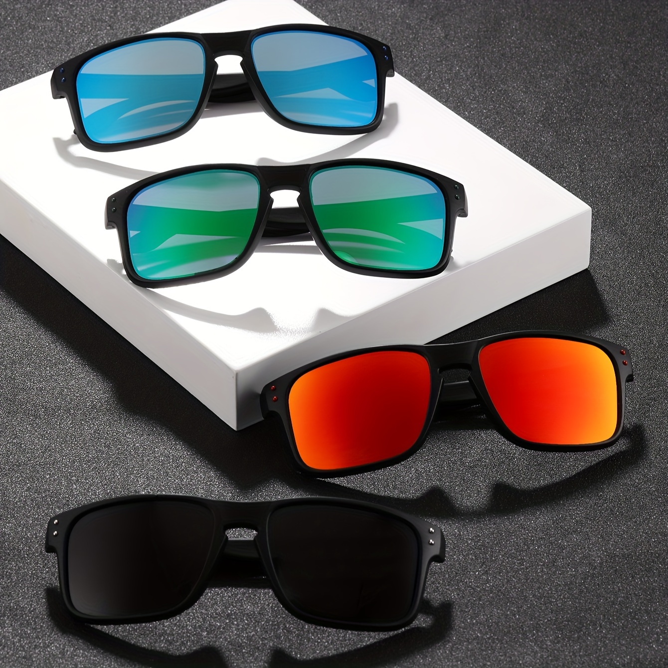 Trendy Premium Classic Polarized Square Frame Sunglasses With