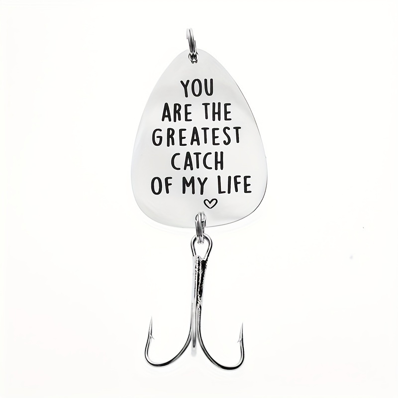 Catch of My Life,fishing Keychain, Gifts for Him, Boyfriend Gift, Fishing  Lure, Love You More Than You Love Fishing 