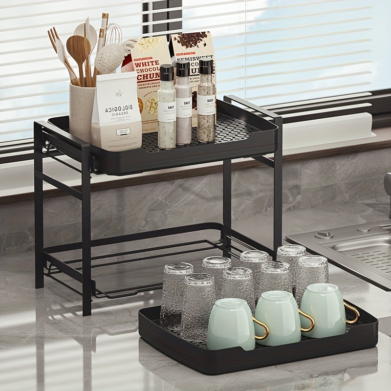 Pull Out Dish Rack Organizer For Cabinet Under Sink - Temu