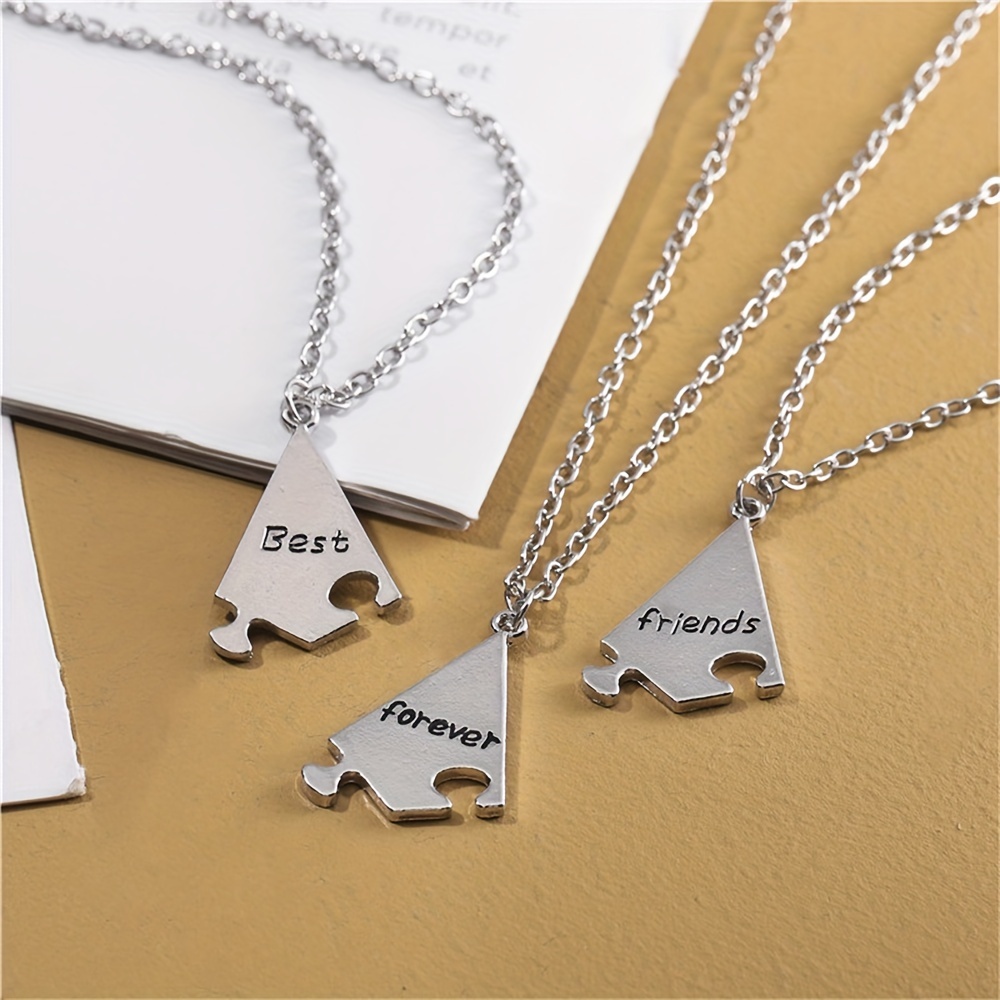 Bff Necklace Best Friends Forever Necklace Gold Triangle 