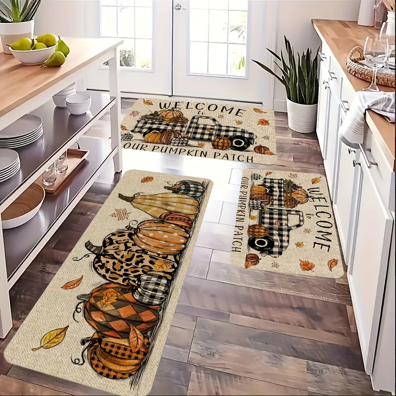 Fall Kitchen Area Rug Non slip Oil proof Floor Mat - Temu