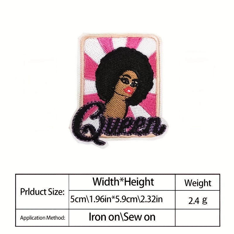 Iron On Patches for Clothing,Fashion Pink Girl Embroidered Patches for  Backpacks,Applique for Clothes Dress Pants Hats Jeans, Sewing Applique DIY  Accessory A-Pink Patches