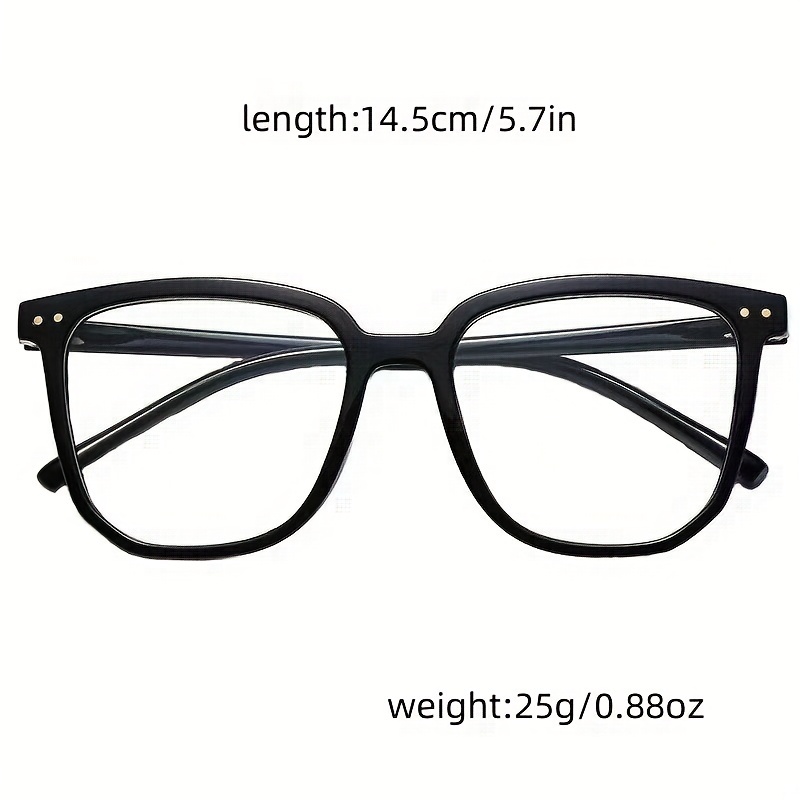 Clear Lens Glasses Square Frame Reading Anti Light Eyewear