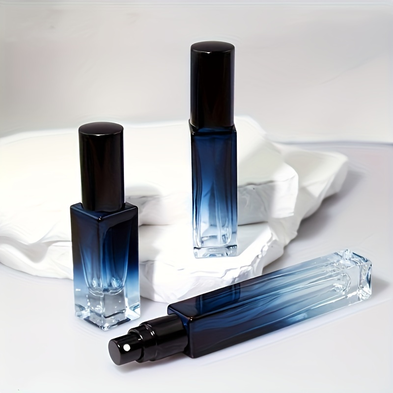 Gradient Blue Aromatherapy Glass Bottle Empty Glass - Temu