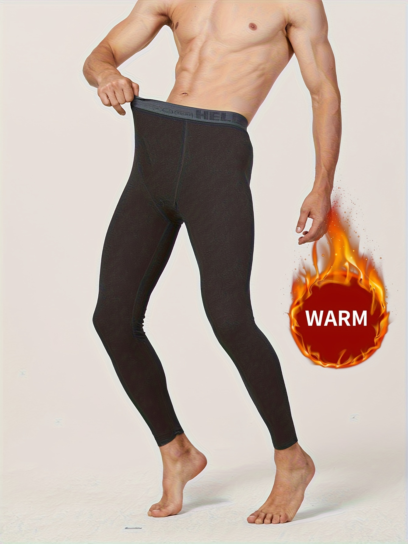 Mens Winter Thermal Pants: Warm Wool, Thickened & Elastic Leggings