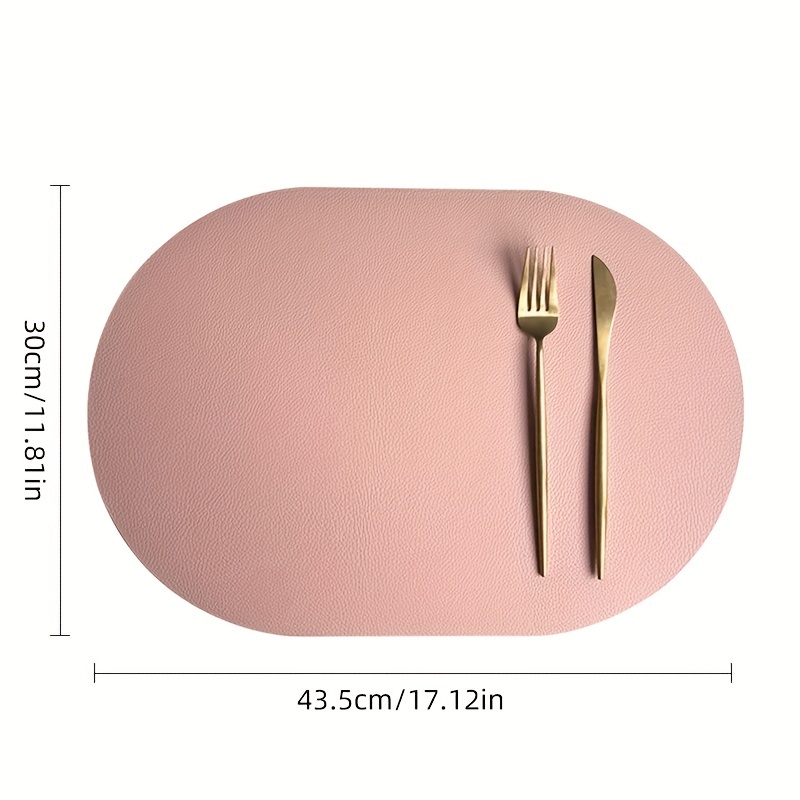 Faux Leather Round Placemat