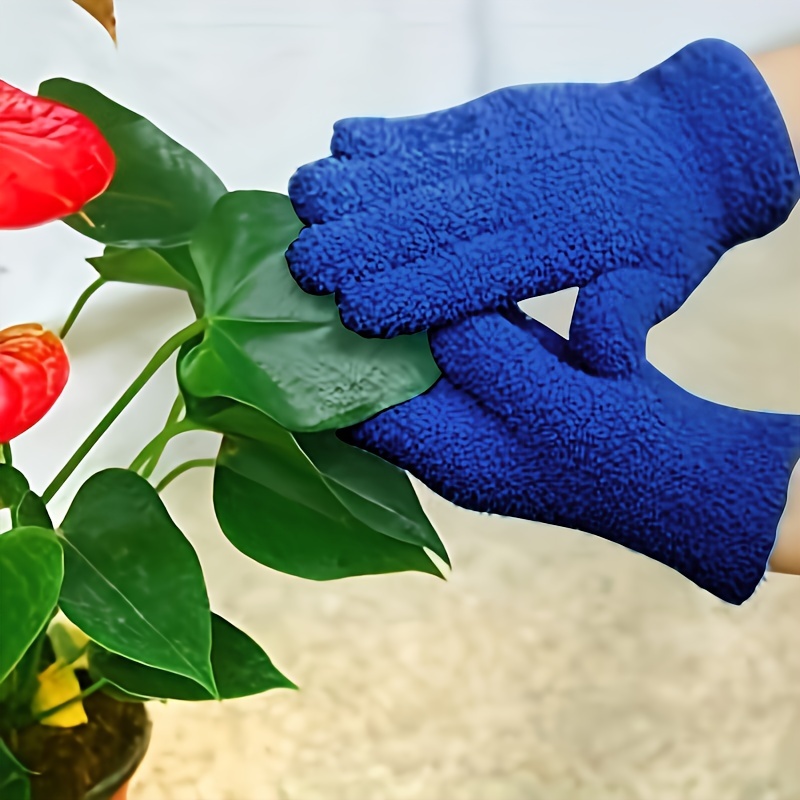 Microfiber Cleaning and Dusting Gloves for House Cleaning, Automotive 2  Pairs