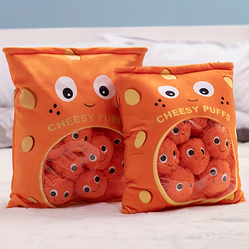 Plush Toy Snack Set Plush Pillow Throw Pillow Removable - Temu