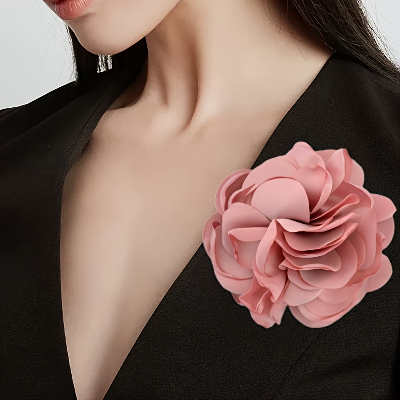 Silk Flower Brooch 