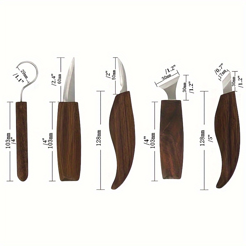Walnut Chrome Vanadium Steel Carving Knife Wood Planing - Temu