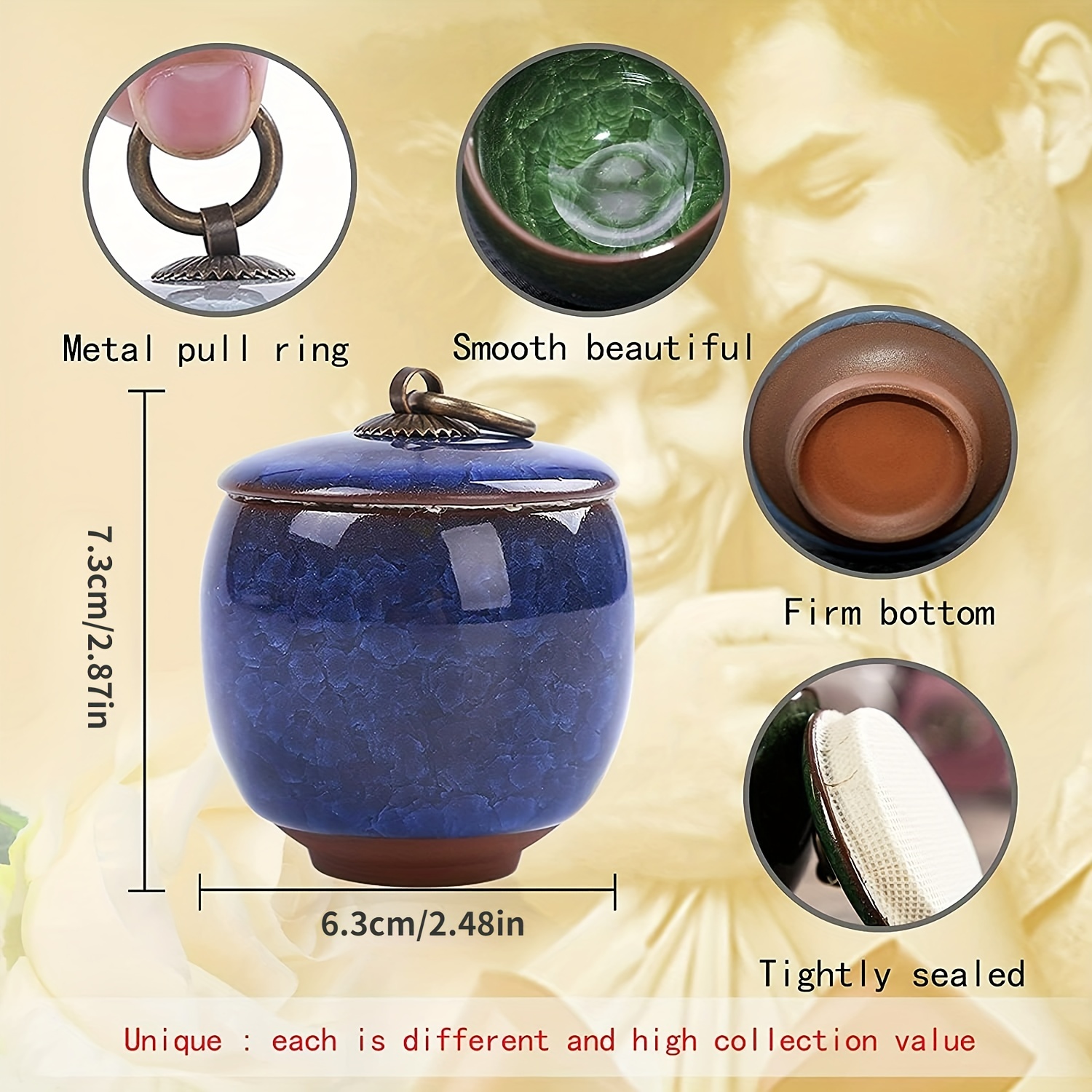 Small Urns Pet Ashes Ceramic Memorial Keepsake Cremation Temu Australia