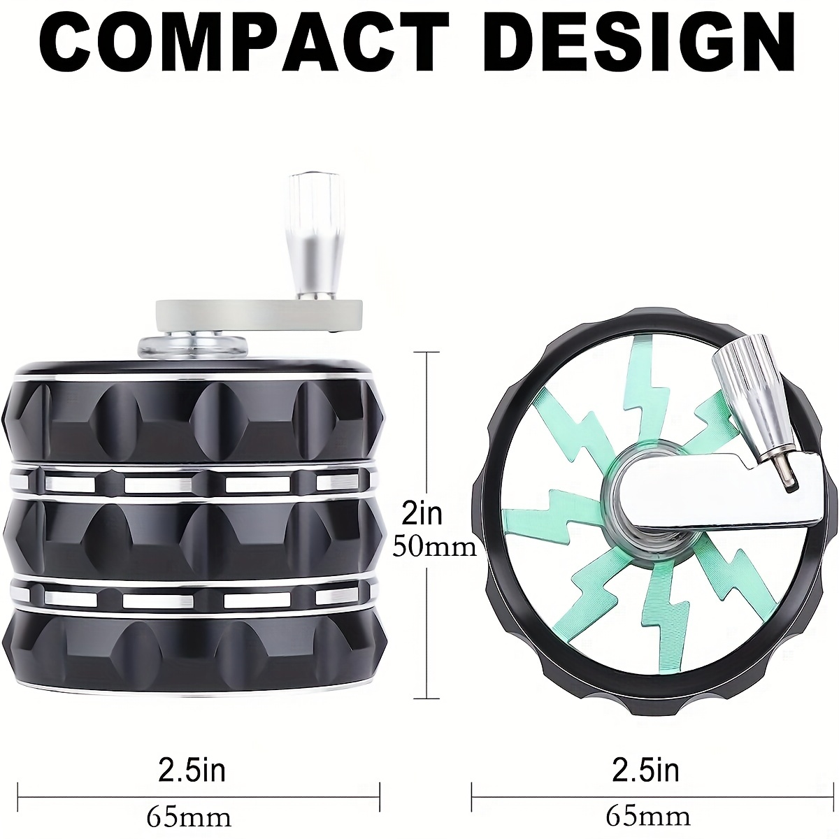 Crank Top Grinder / Mill Kit Easy-Fit BLACK - prokraft