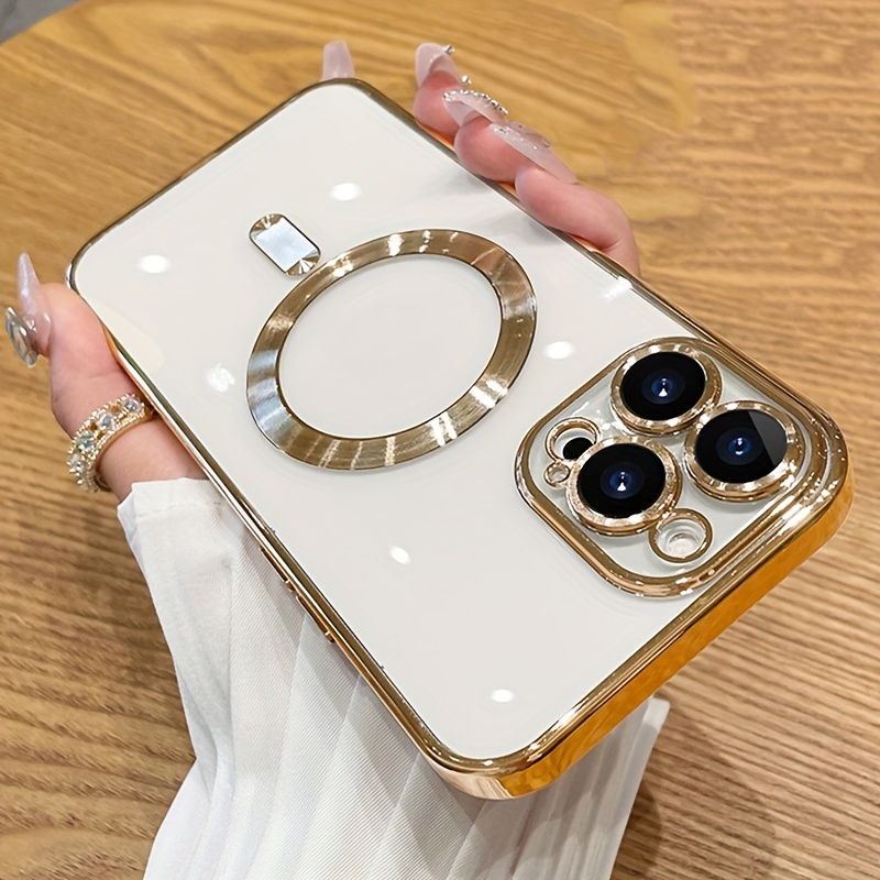 Luxury Gold Logo Ring Electroplated iPhone Case | seraCase