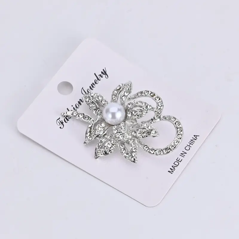 Luxury Fashion Elegant Faux Pearl Flower Brooches Pins for Women Girls Gorgeous Clothings Decor Corsage Wedding Banquet Garment Ornament Gifts,Temu