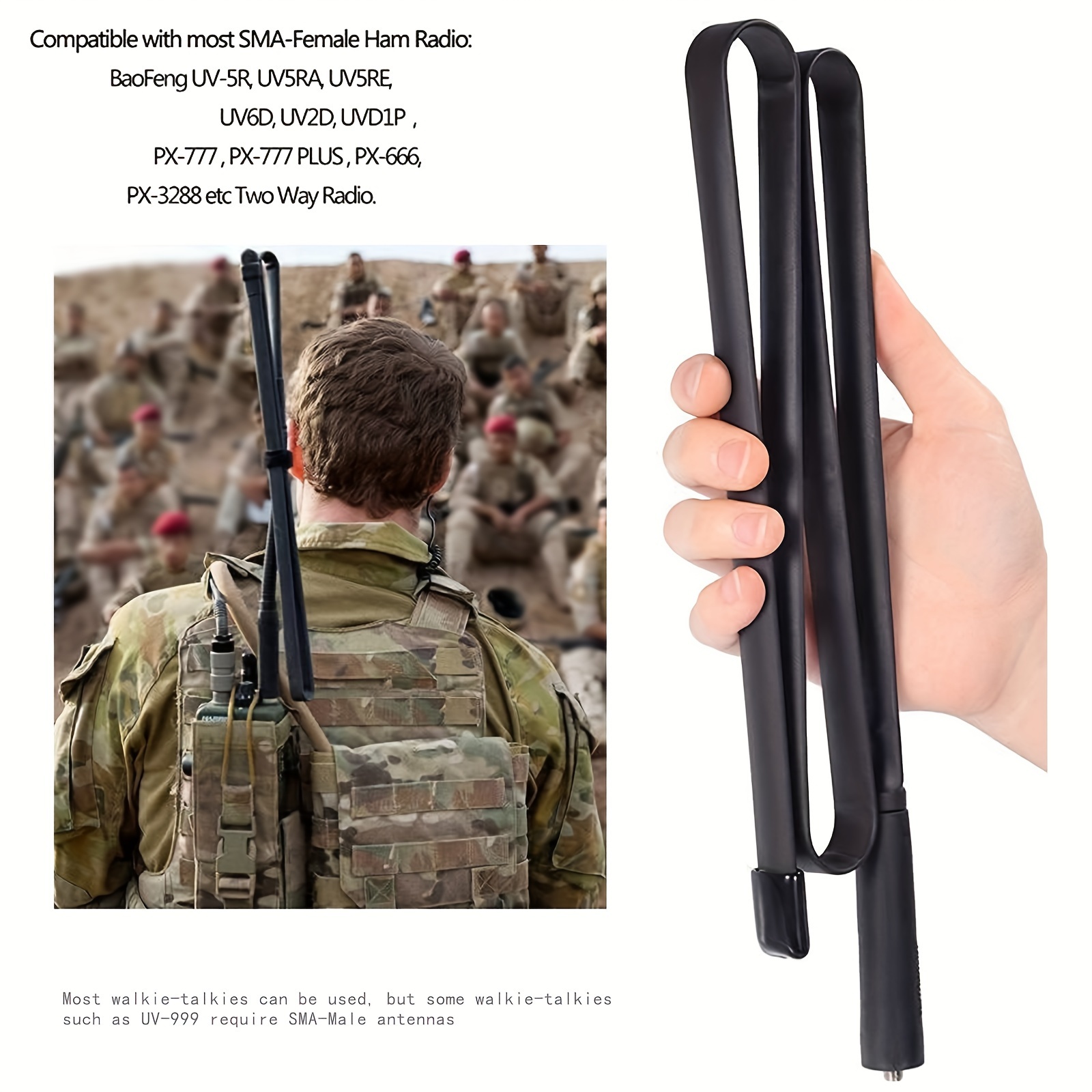 baofeng foldable walkie talkie tactical antenna today s best daily deals temu