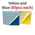 50pcs 100pcs sticky insect board double sided sticky insect board yellow blue board yellow board trap insect board yellow and blue one sticky insect board